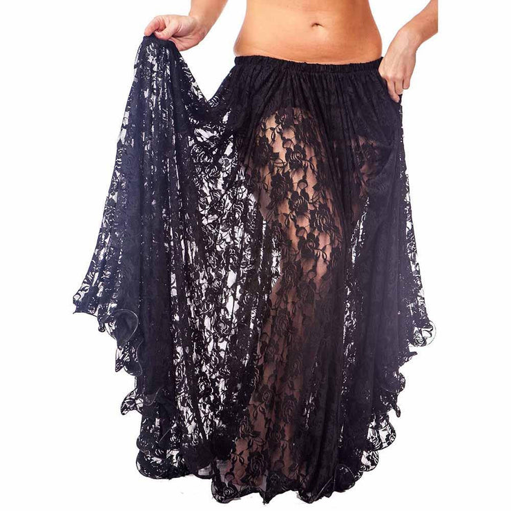 Belly Dance Full Circular Lace Skirt | ROSEIH