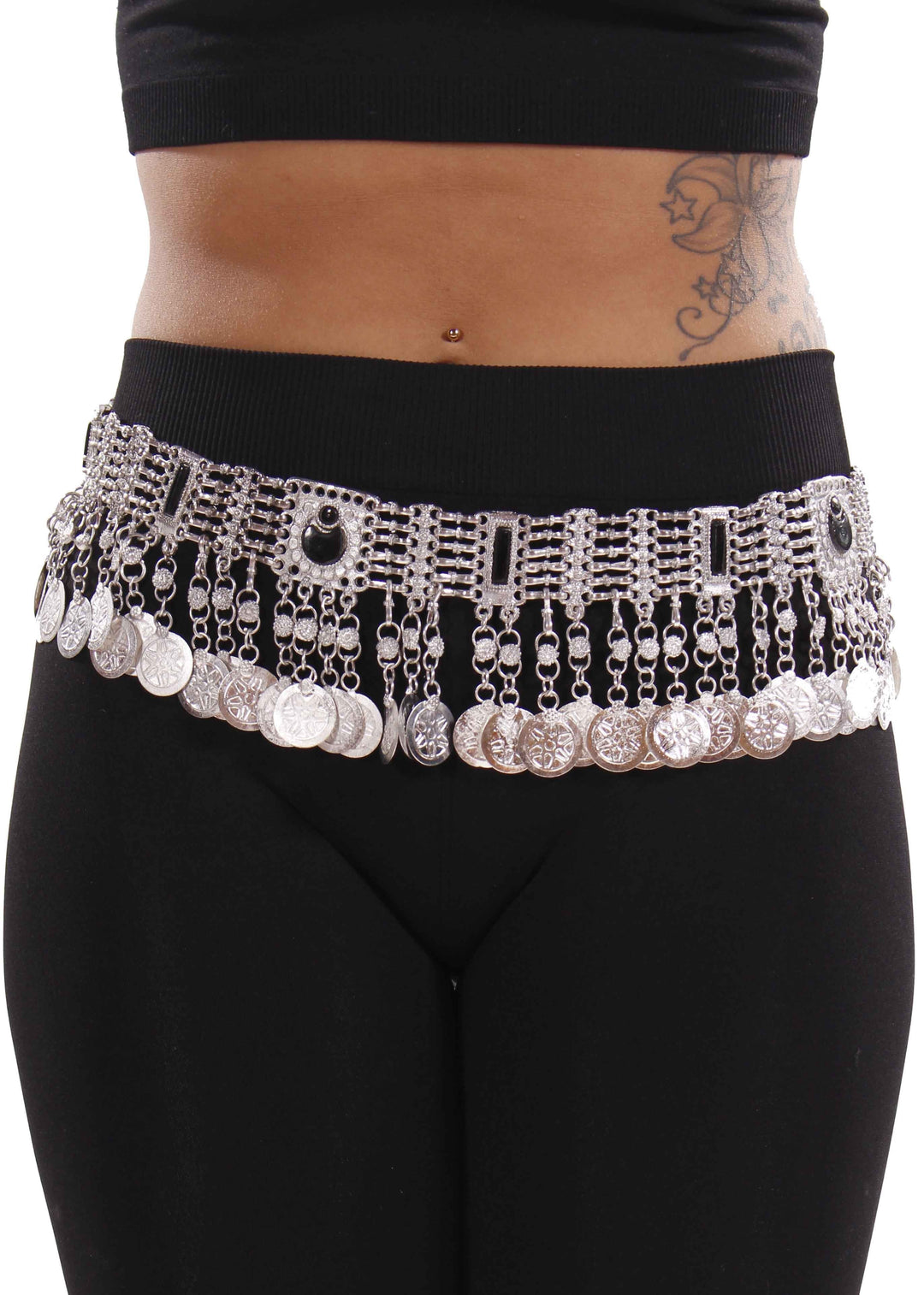 Belly Dance Gem Belt with Coins | JAMOA SOLEIL - 69.99 USD  display picture 2