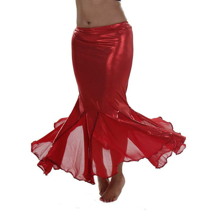 Belly Dance Glossy Lycra Mermaid Skirt - 44.99 USD – MissBellyDance