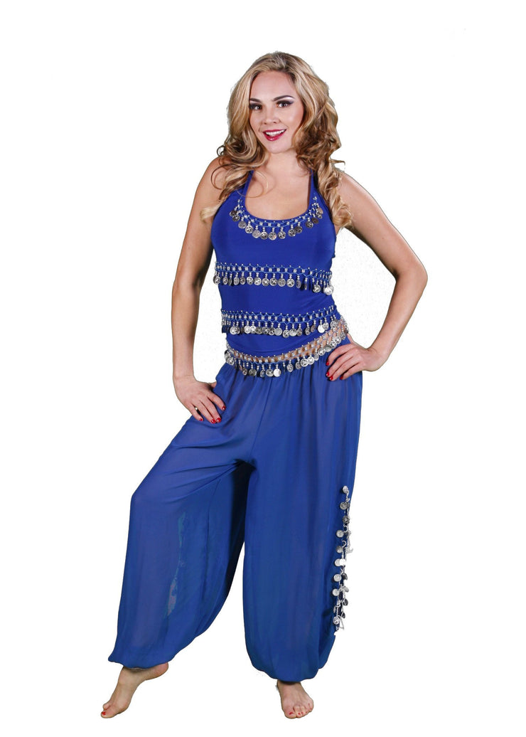 Belly Dance Harem Pants & Halter Top Costume Set | SADIQA II