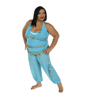 Belly Dance Harem Pants & Halter Top Costume Set | SADIQA II