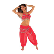 Belly Dance Harem Pants & Halter Top Costume Set | THE HAREM DANCER