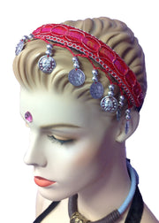 Belly Dance Head Band with Coins | CLASSIC COIND HEADBAND Classic Coins Headband