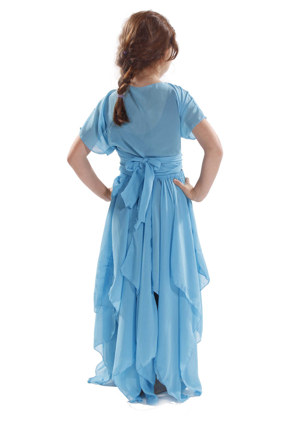 Belly Dance Kid's Skirt, Top & Hip Scarf Costume Set | BINTIBALAD