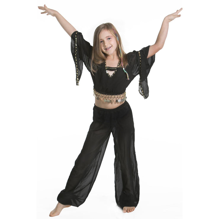 Belly Dance Kids Top & Harem Pants Costume Set | JUNIOR RAQS