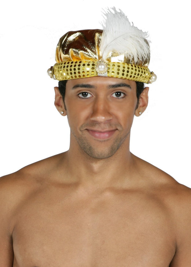 Belly Dance Men's Feather Cap | AL ADIN'S WISH