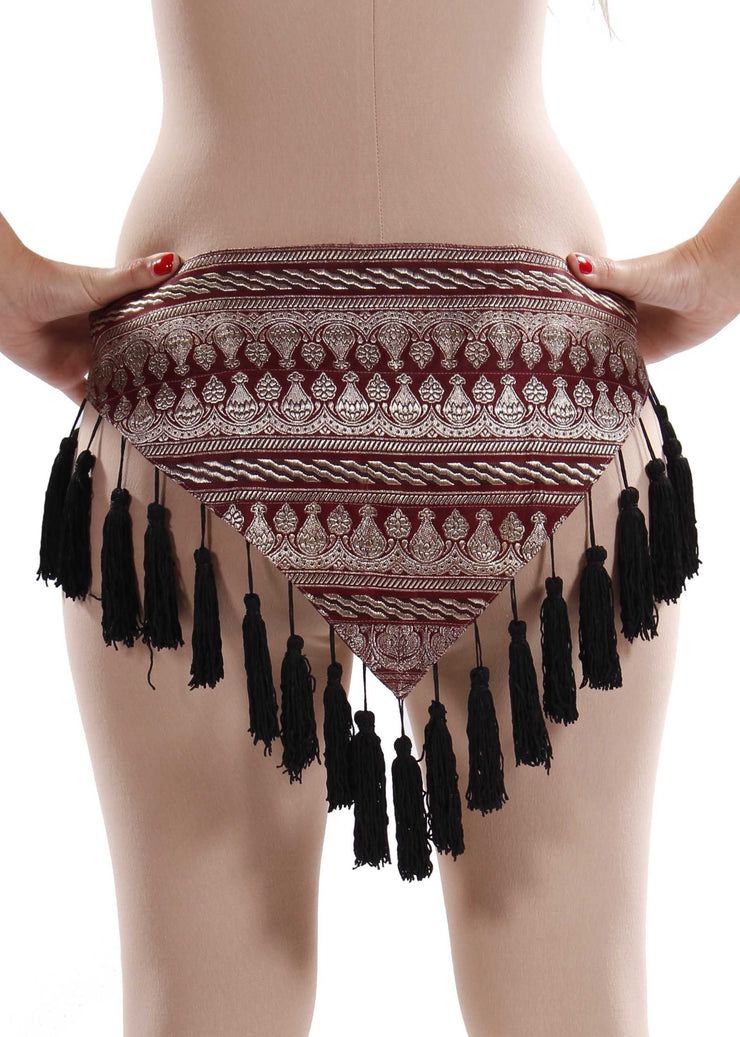 Belly Dance Mix Designed Hip Scarf with Tassels | TANSI SCARF