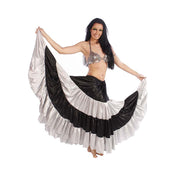 Belly Dance Multi-Color Stripped 17 yard Satin Skirt | LOVE AND LIGHT