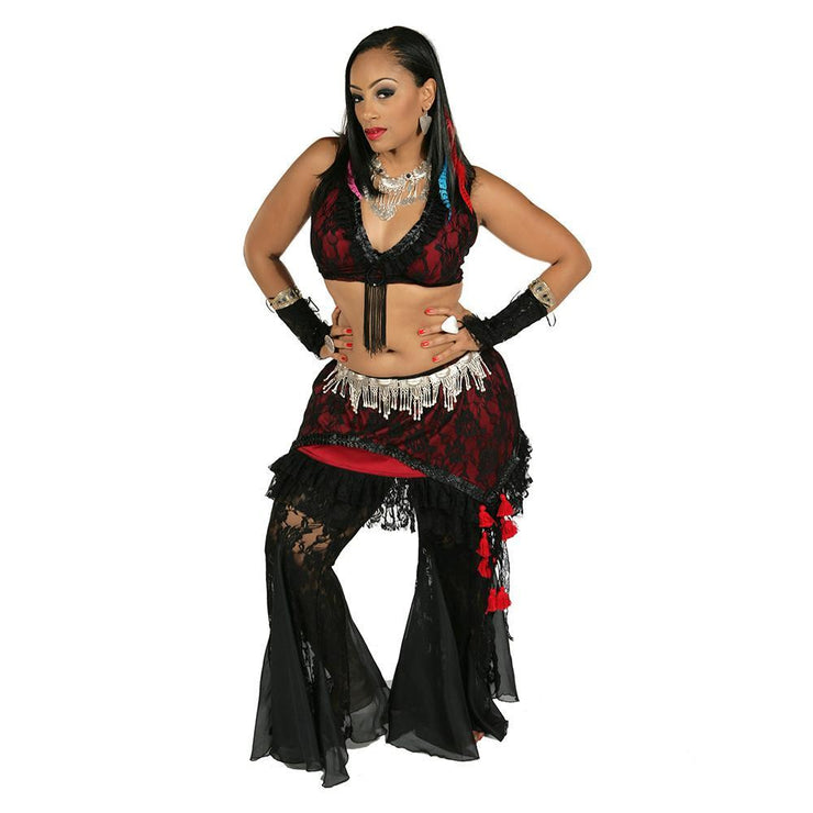Belly Dance Costume Tribal Top Harem Queen - $37.00