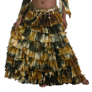 Belly Dance Patterned Ruffled Skirt | LA ROSA LEEHA