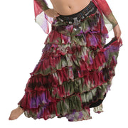 Belly Dance Patterned Ruffled Skirt | LA ROSA LEEHA