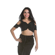 Belly Dance Patterned Top with Should Cut-Outs | MODERN MASRI