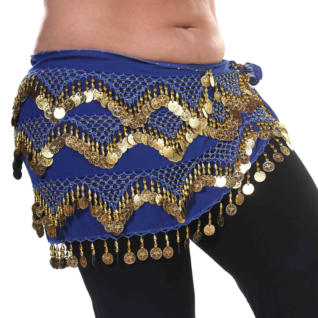 Belly Dance Plus Size Chiffon Triangular Pattern Hip scarf 