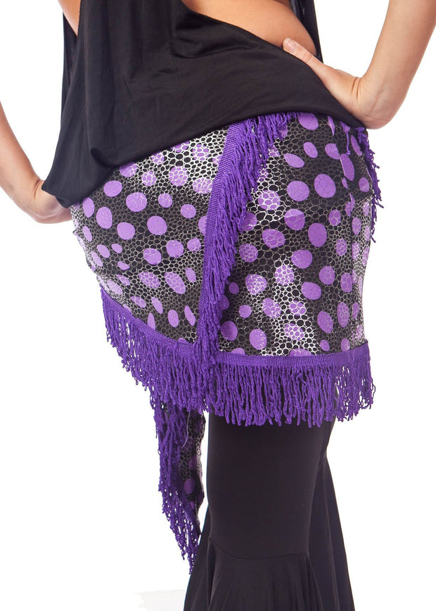 Belly Dance Printed Fringe Hip Scarf | VEBA FRINGE