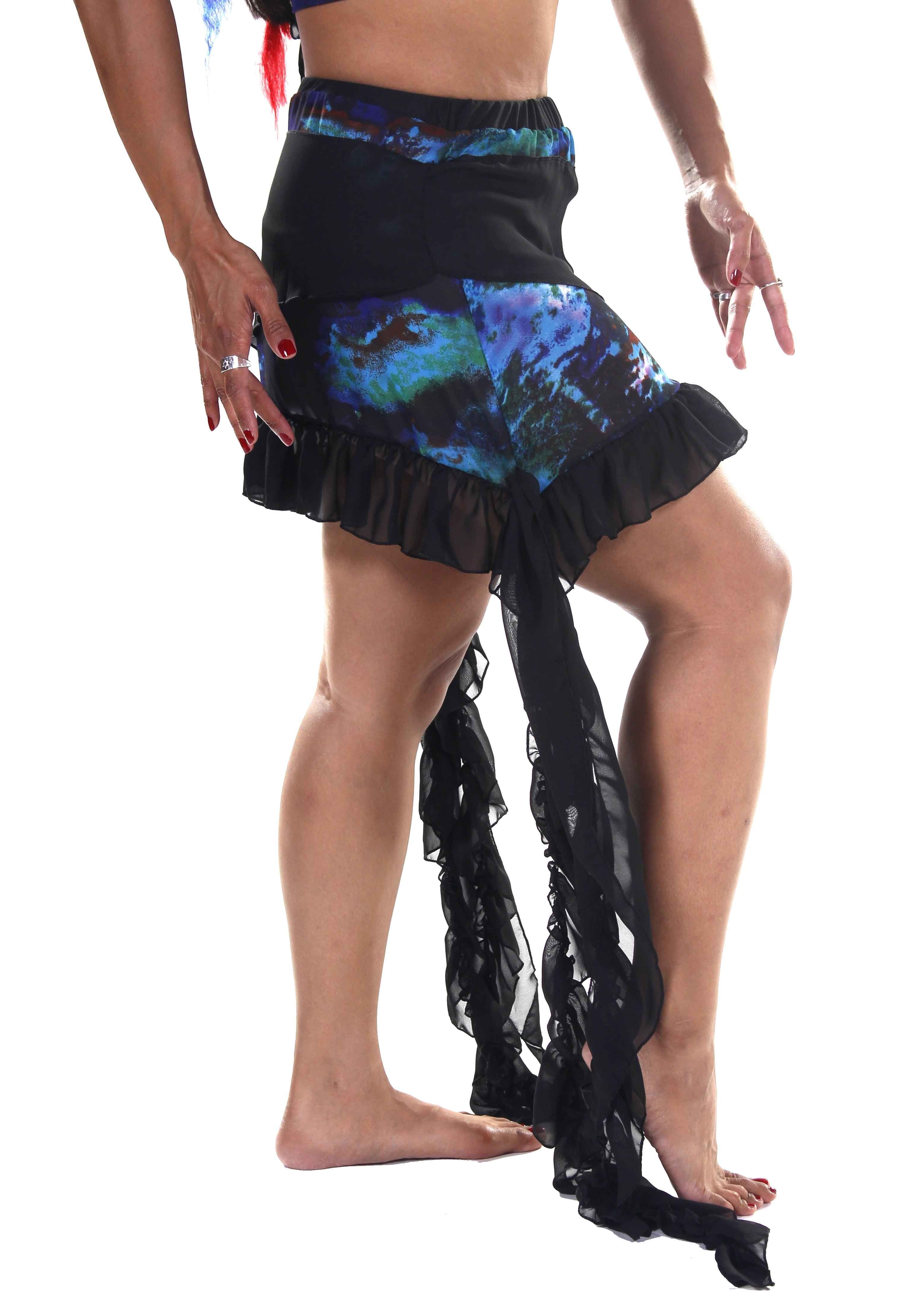 Belly Dance Short Pattern Skirt | URBAN SHIMMER SKIRT - 12.99 USD