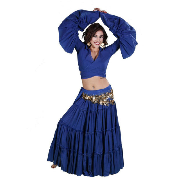 Belly Dance Skirt, Top, & Hip Scarf Costume Set | ESMA II