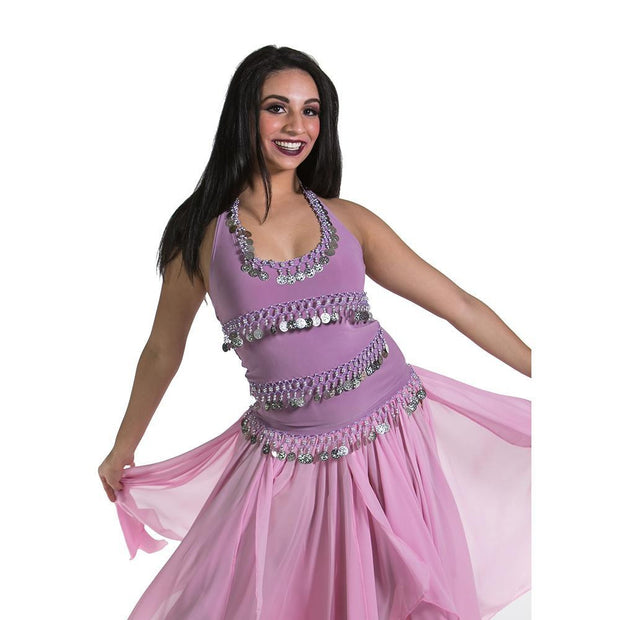 Belly Dance Stretchy Lycra Halter Top | FESTIVE -Sale