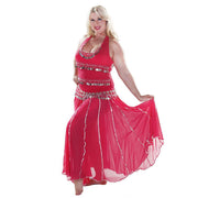 Belly Dance Top, Skirt, & Coin Belt Costume Set | SPIN OUT SEQUEL