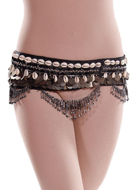 Belly Dance Tribal Belt with Shells | COWRIE & COINS