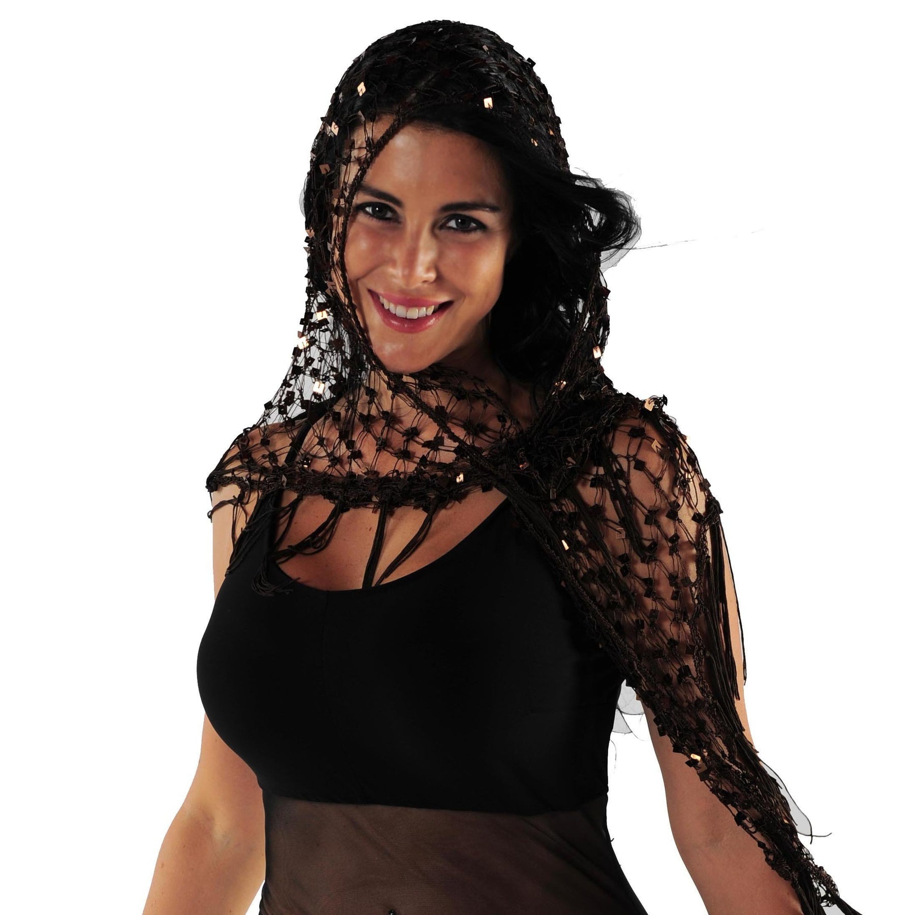 Belly Dancer Colorful Net Hip Scarf | MASRI MESH - 21.99 USD