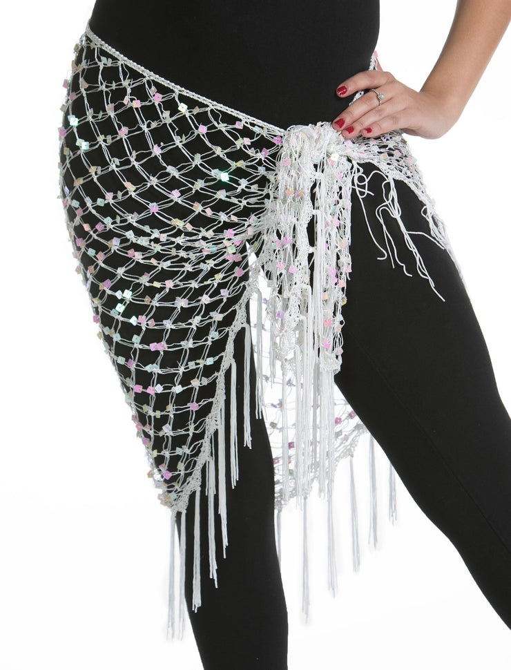 Belly Dancer Colorful Net Hip Scarf  MASRI MESH - 21.99 USD –  MissBellyDance