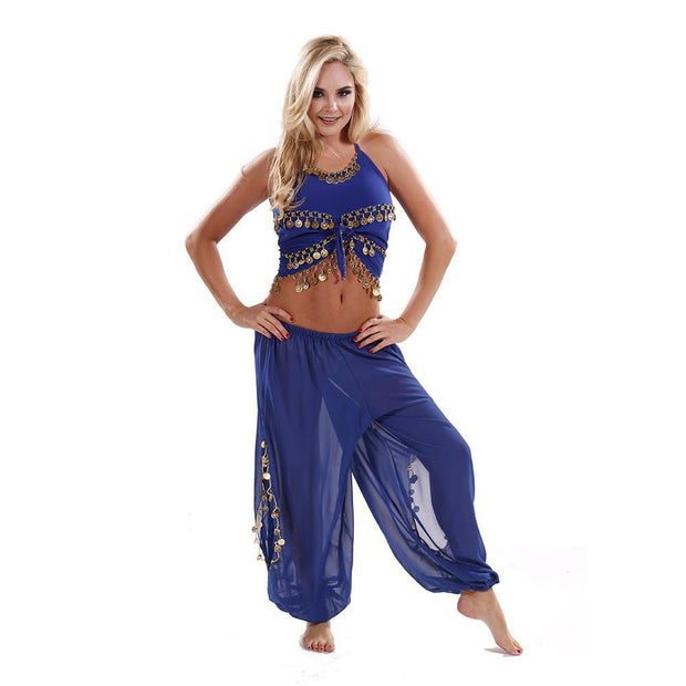 Belly Dancing Harem Pants & Tank Top Costume Set | SADIQA