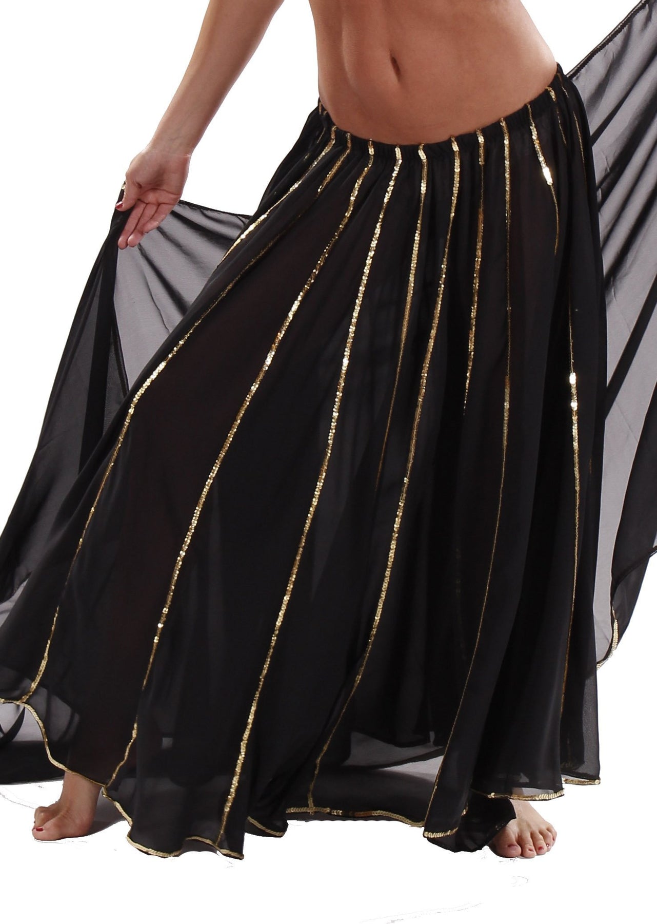 Bellydancing Chiffon 10-Yards Full Circular Gypsy Skirt - 44.99 USD –  MissBellyDance