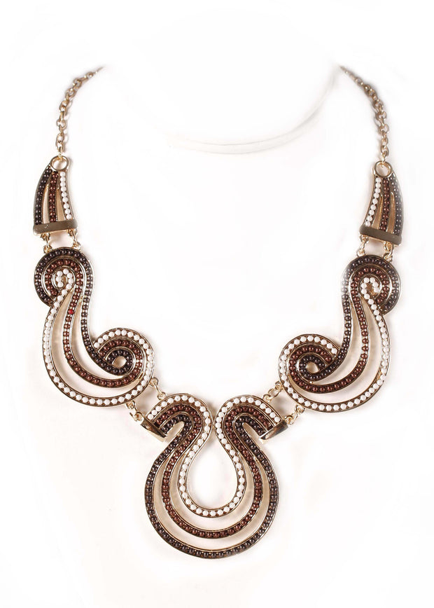 Egypt Chain Necklace | TRICOLOR SWIRLS