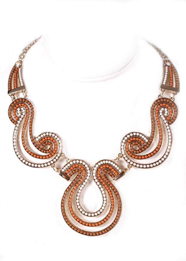 Egypt Chain Necklace | TRICOLOR SWIRLS