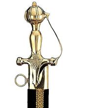 Sword With Brass Handle & Velvet Case