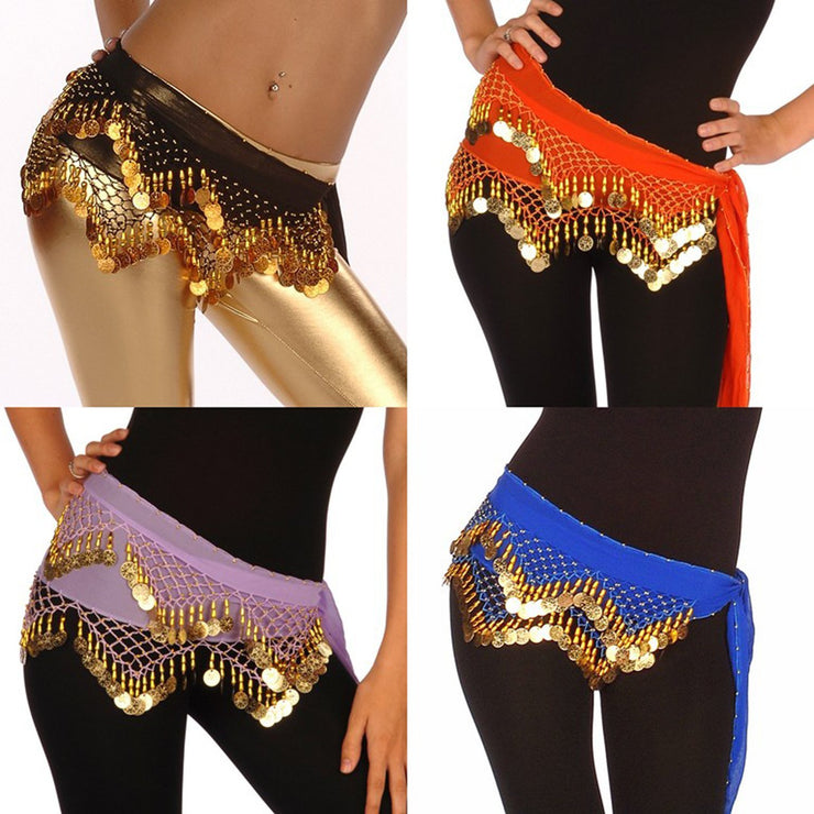 Wholesale Lots of 10 Chiffon Belly Dance Hip Scarf (Model LC)