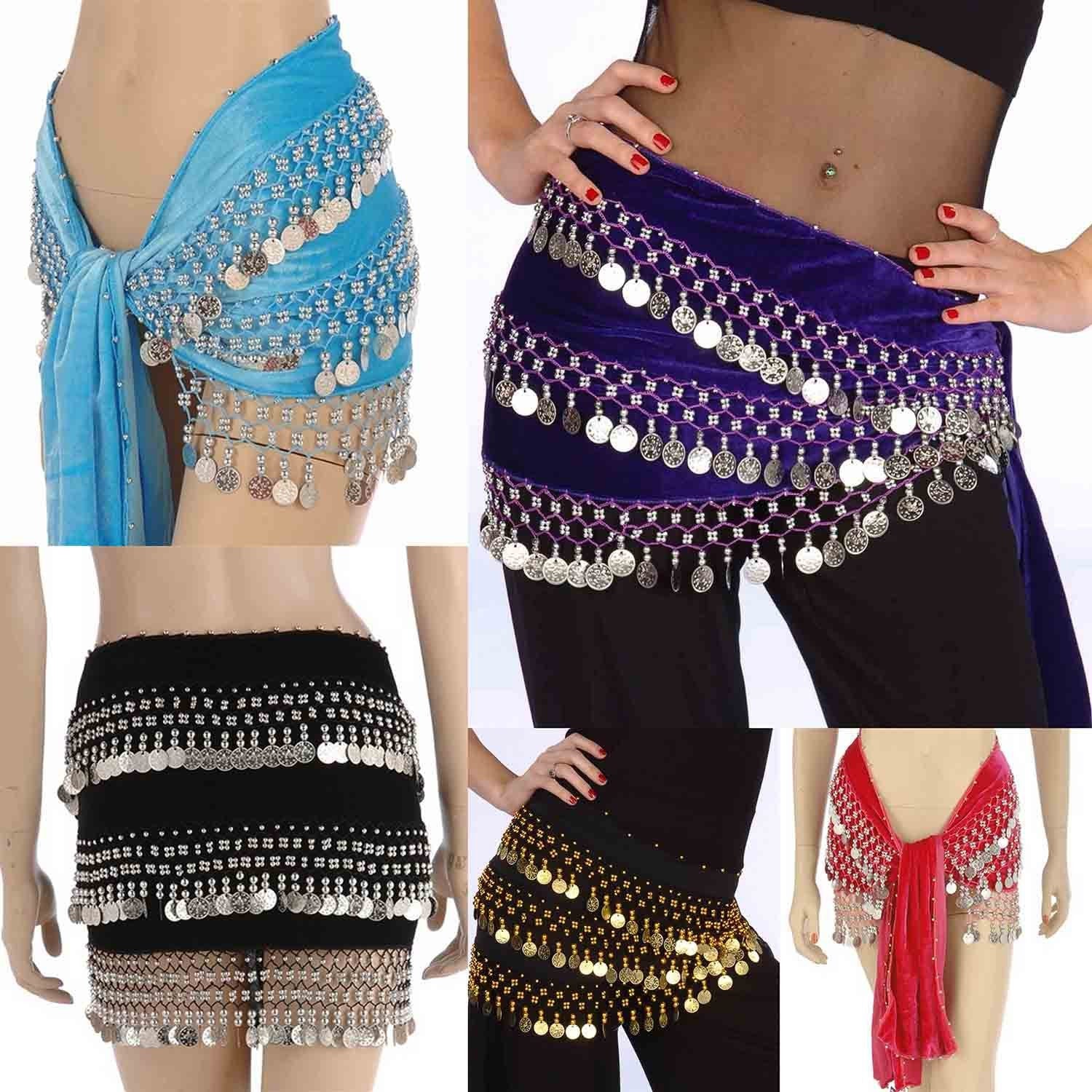 Wholesale Lots of 10 Velvet Belly Dance Hip Scarf (Model CV) - 59.99 USD –  MissBellyDance