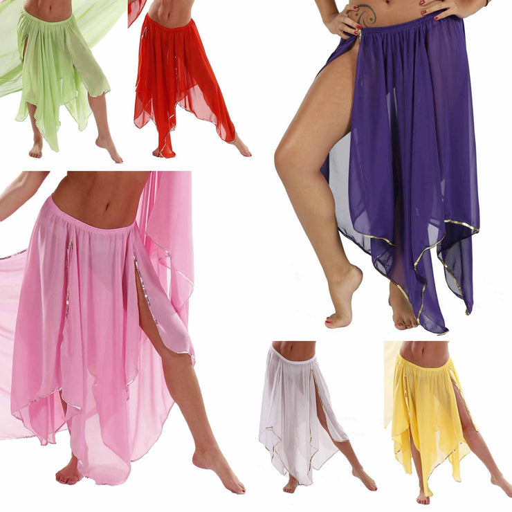 Wholesale Lots of 6 Chiffon 4-Panel Skirts